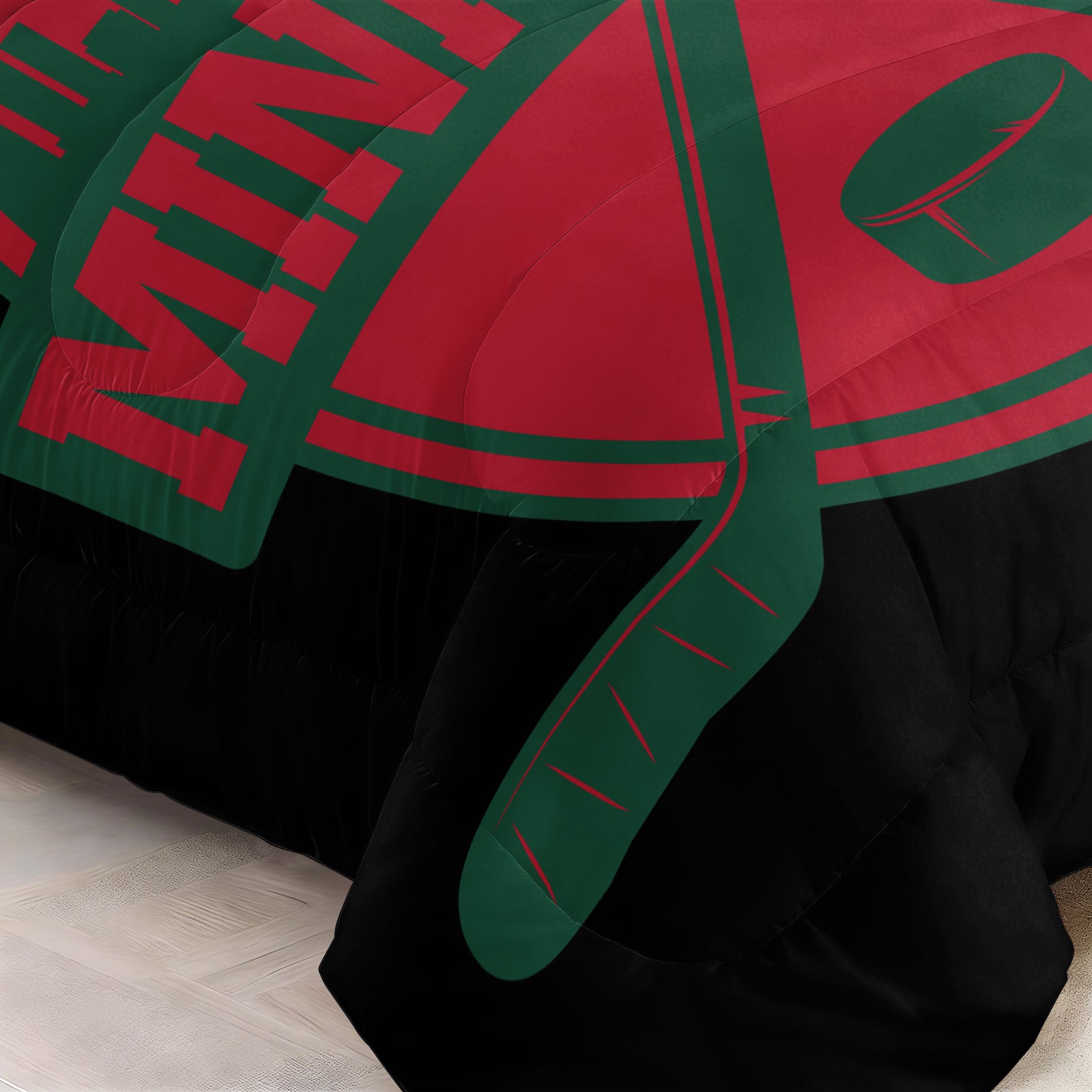 Minnesota Wild Hockey League Comforter Pillowcase Sets Blanket All Season Reversible Quilted Duvet