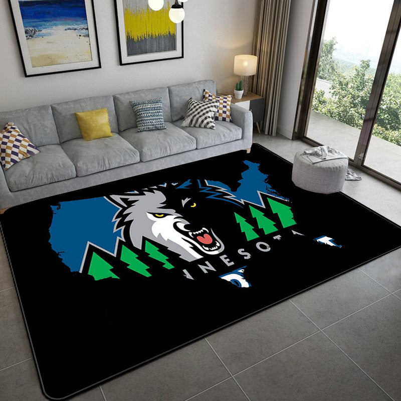 Minnesota Timberwolves Carpet Living Room Bedroom Mats Kitchen Bathroom Rugs