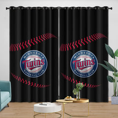 Minnesota Twins Blackout Curtain for Living Room Bedroom Window Treatment