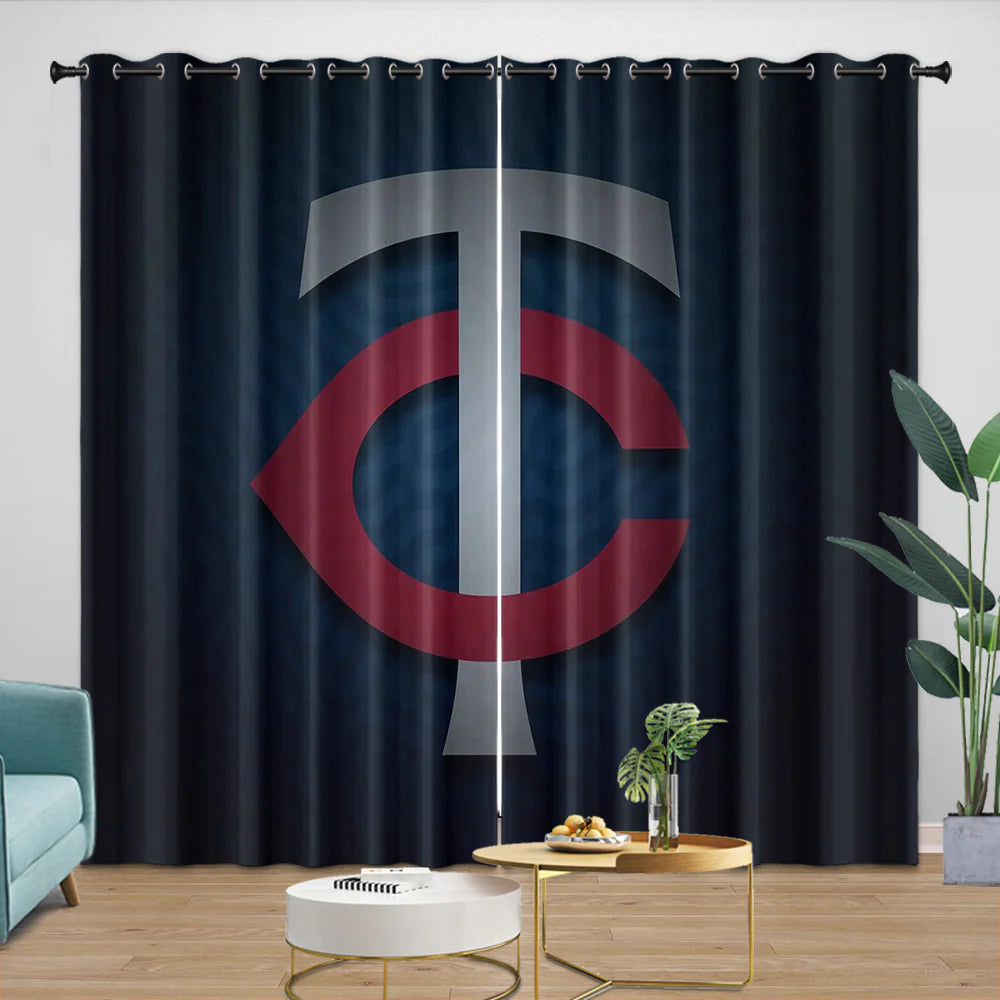 Minnesota Twins Blackout Curtain for Living Room Bedroom Window Treatment