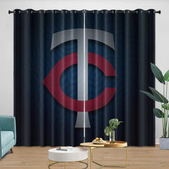 Minnesota Twins Blackout Curtain for Living Room Bedroom Window Treatment