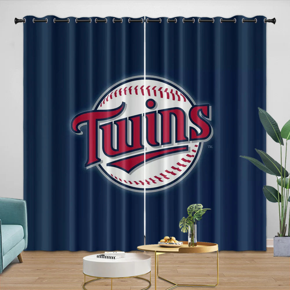 Minnesota Twins Blackout Curtain for Living Room Bedroom Window Treatment