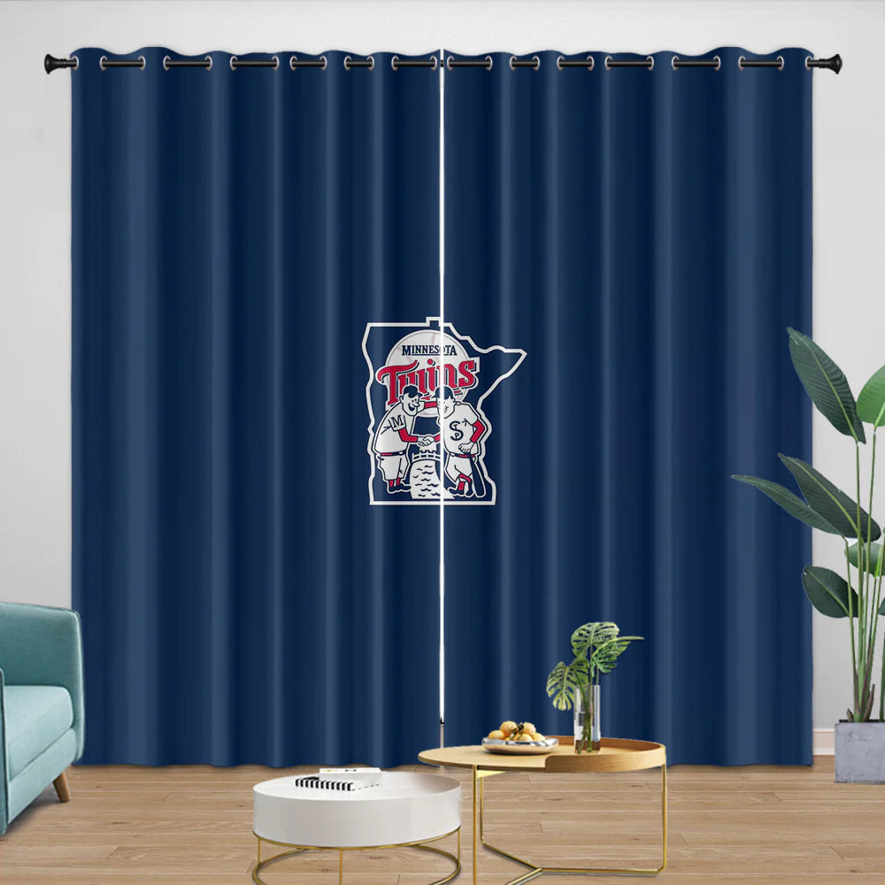 Minnesota Twins Blackout Curtain for Living Room Bedroom Window Treatment