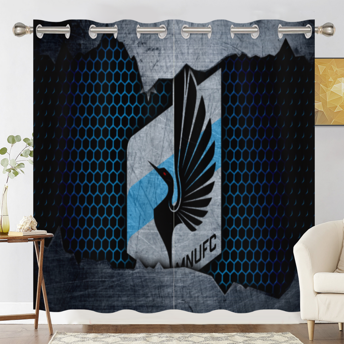 Minnesota United FC Blackout Curtains Drapes For Window Treatment Set
