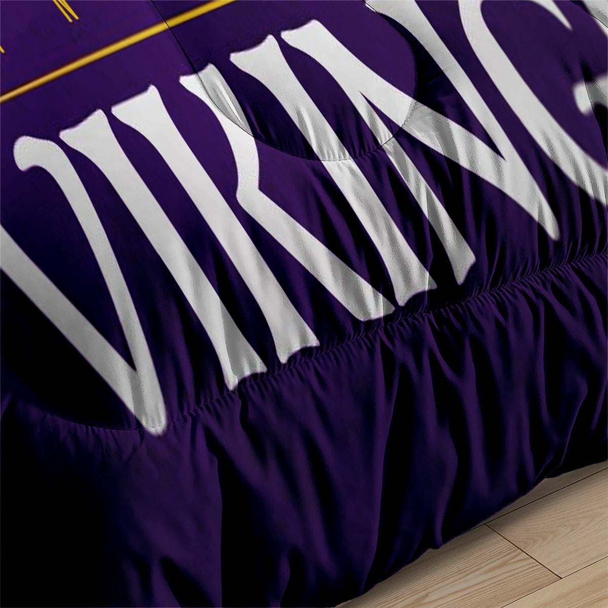 Minnesota Vikings Football Team Comforter Pillowcase Sets Blanket All Season Reversible Quilted Duvet