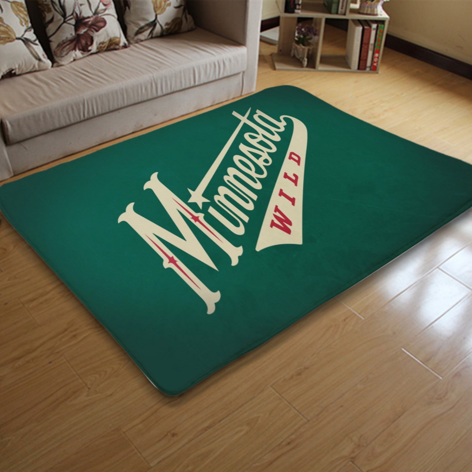 Minnesota Wild Hockey League Carpet Living Room Bedroom Mats Kitchen Bathroom Rugs