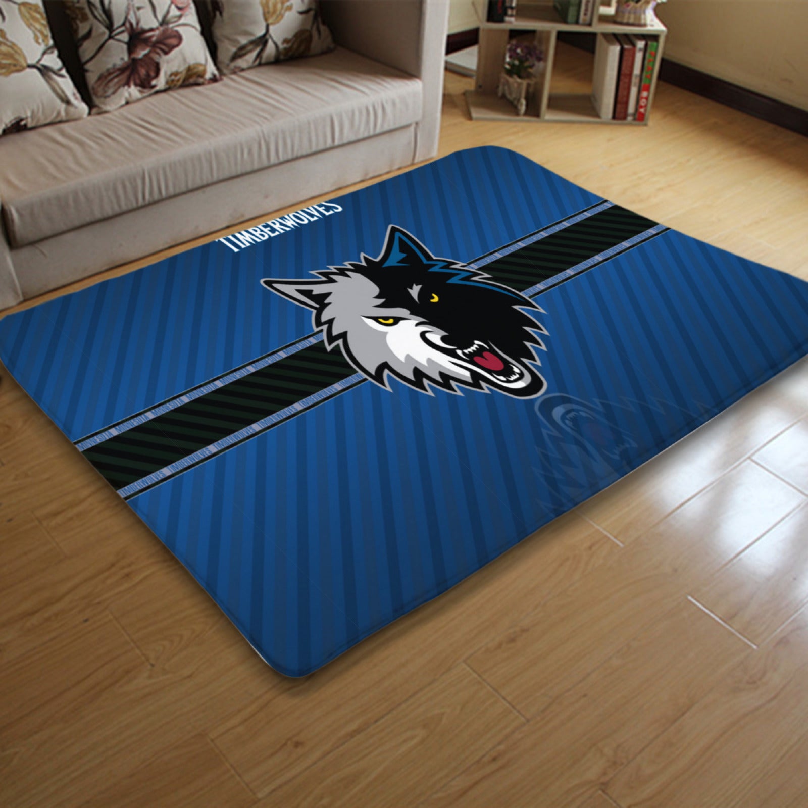 Minnesota Basketball Timberwolves Carpet Living Room Bedroom Mats Kitchen Bathroom Rugs