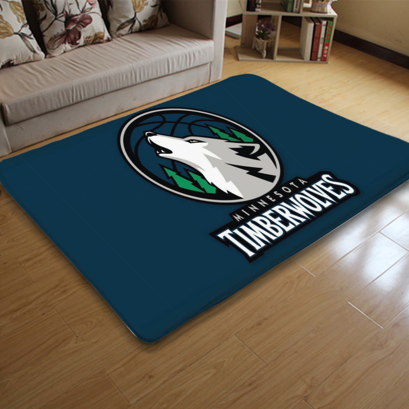 Minnesota Basketball Timberwolves Carpet Living Room Bedroom Mats Kitchen Bathroom Rugs