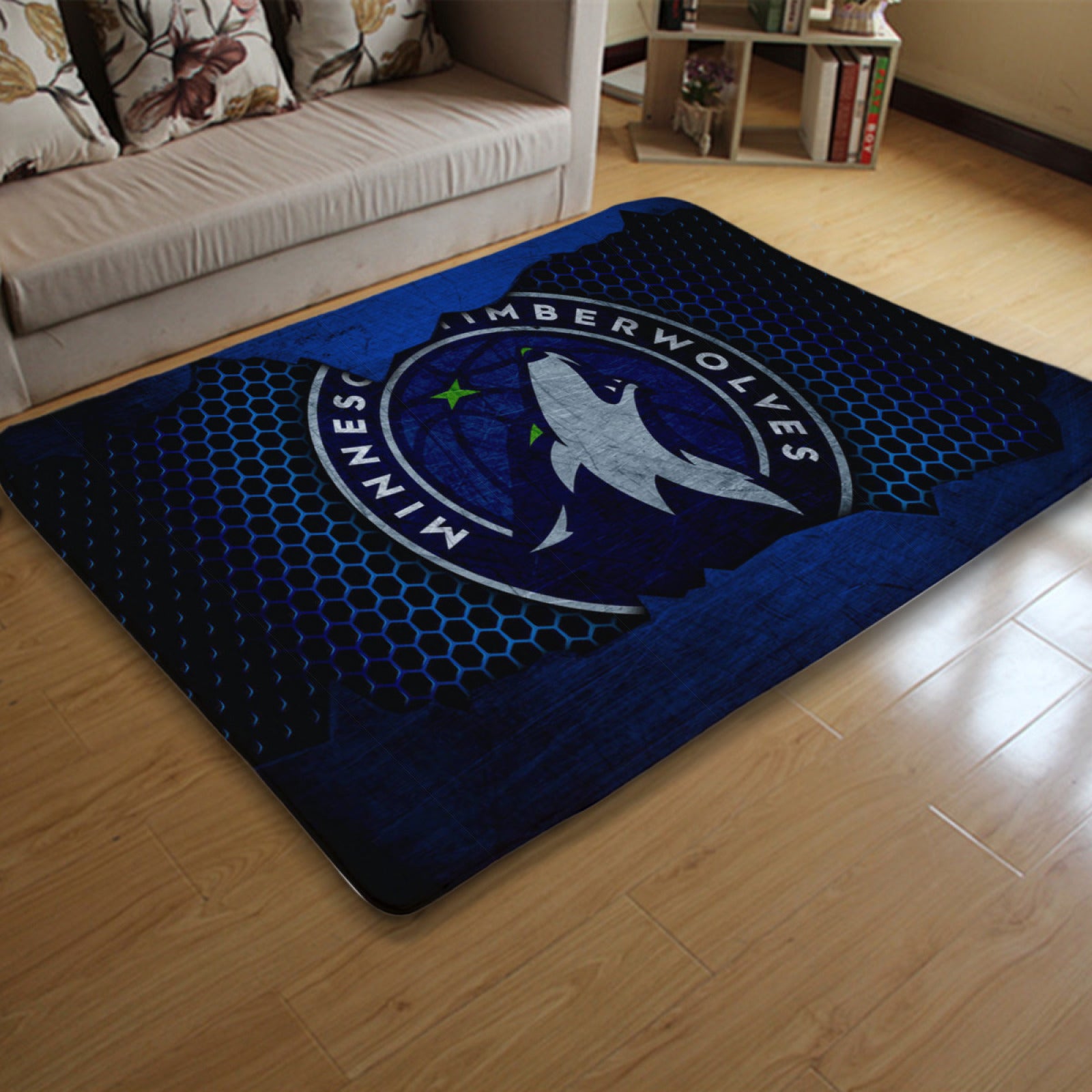 Minnesota Basketball Timberwolves Carpet Living Room Bedroom Mats Kitchen Bathroom Rugs