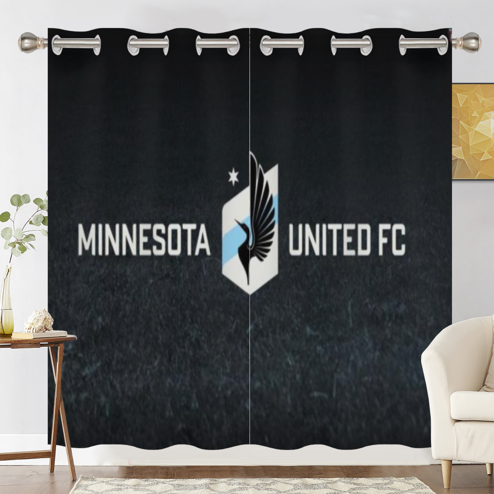 Minnesota United FC Blackout Curtains Drapes For Window Treatment Set