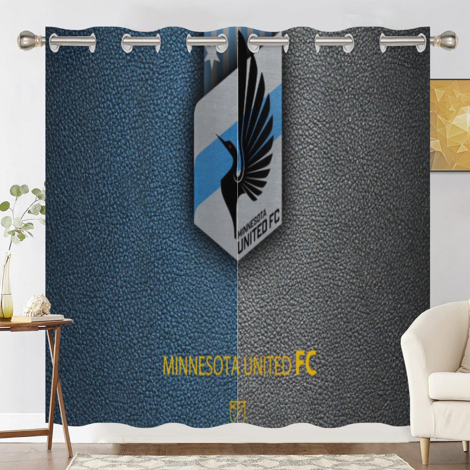 Minnesota United FC Blackout Curtains Drapes For Window Treatment Set