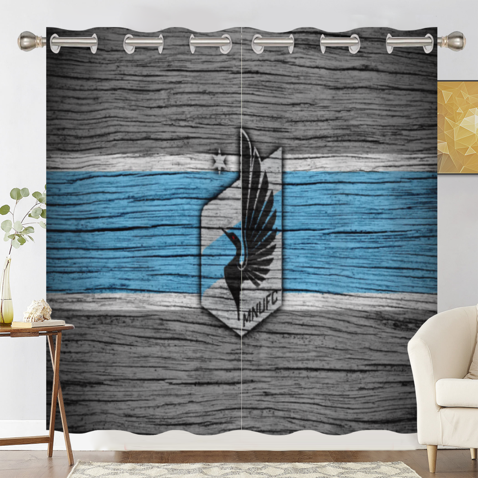 Minnesota United FC Blackout Curtains Drapes For Window Treatment Set