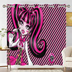 Monster High Blackout Curtains Drapes for Window Treatment Set