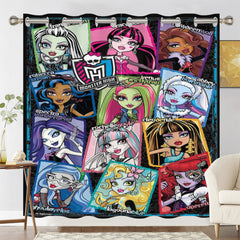 Monster High Blackout Curtains Drapes for Window Treatment Set