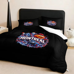 Montreal Canadiens Hockey League Comforter Pillowcase Sets Blanket All Season Reversible Quilted Duvet