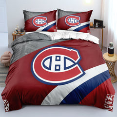 Montreal Canadiens Hockey League Duvet Cover Quilt Case Pillowcase