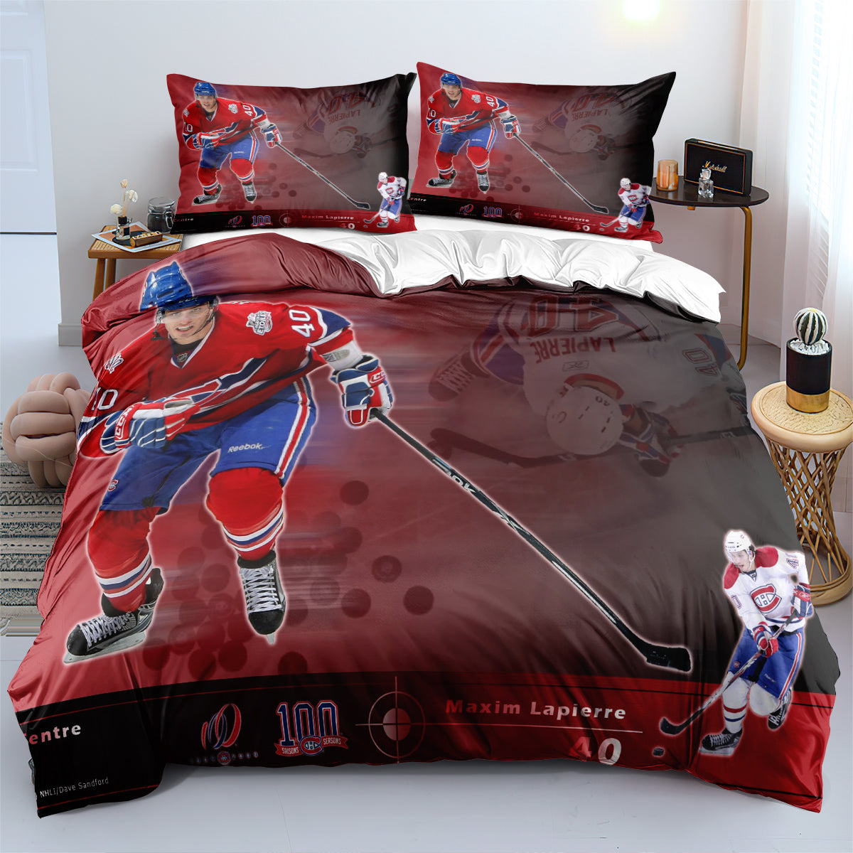 Montreal Canadiens Hockey League Duvet Cover Quilt Case Pillowcase