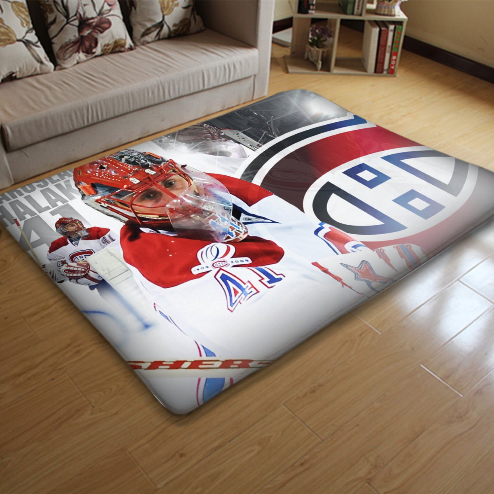 Montreal Canadiens Hockey League Carpet Living Room Bedroom Mats Kitchen Bathroom Rugs