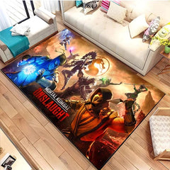 Mortal Kombat Graphic Carpet Living Room Bedroom Sofa Rug Door Mat Kitchen Bathroom Mats for Kids