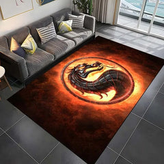 Mortal Kombat Graphic Carpet Living Room Bedroom Sofa Rug Door Mat Kitchen Bathroom Mats for Kids