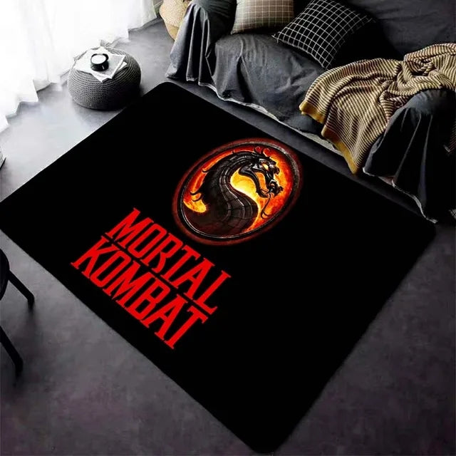 Mortal Kombat Graphic Carpet Living Room Bedroom Sofa Rug Door Mat Kitchen Bathroom Mats for Kids