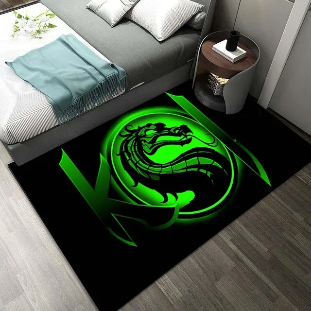 Mortal Kombat Graphic Carpet Living Room Bedroom Sofa Rug Door Mat Kitchen Bathroom Mats for Kids