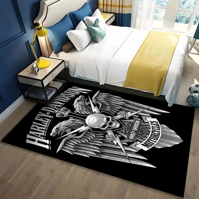 Motor Logo Carpet Living Room Bedroom Sofa Rug Door Mat