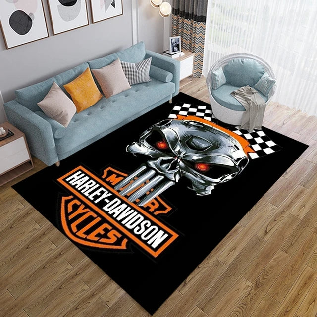 Motor Logo Carpet Living Room Bedroom Sofa Rug Door Mat