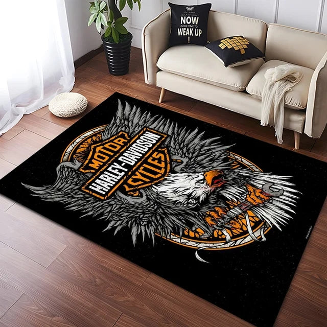 Motor Logo Carpet Living Room Bedroom Sofa Rug Door Mat