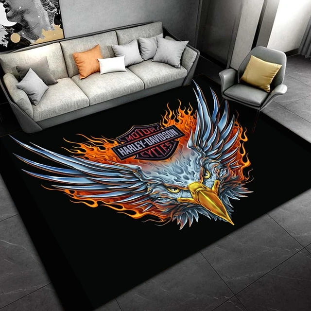 Motor Logo Carpet Living Room Bedroom Sofa Rug Door Mat