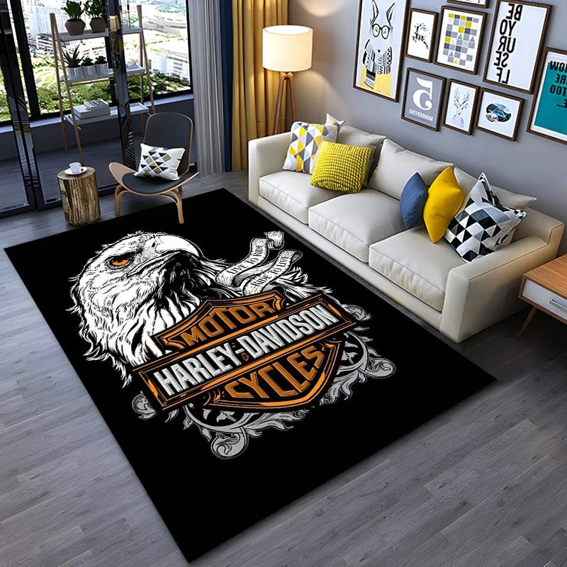 Motor Logo Carpet Living Room Bedroom Sofa Rug Door Mat