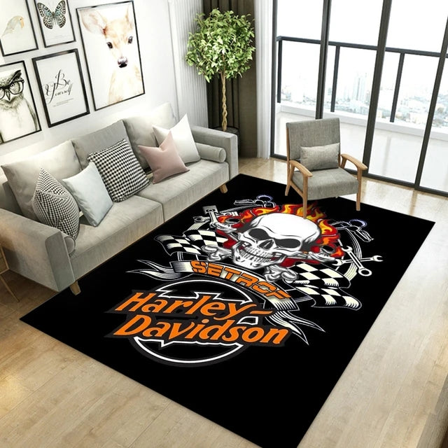 Motor Logo Carpet Living Room Bedroom Sofa Rug Door Mat