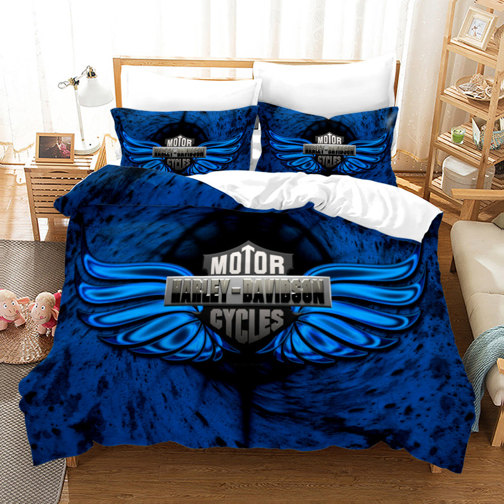 Motor  Duvet Cover Quilt Cover Pillowcase Bedding Set Bed Linen Home Bedroom Decor