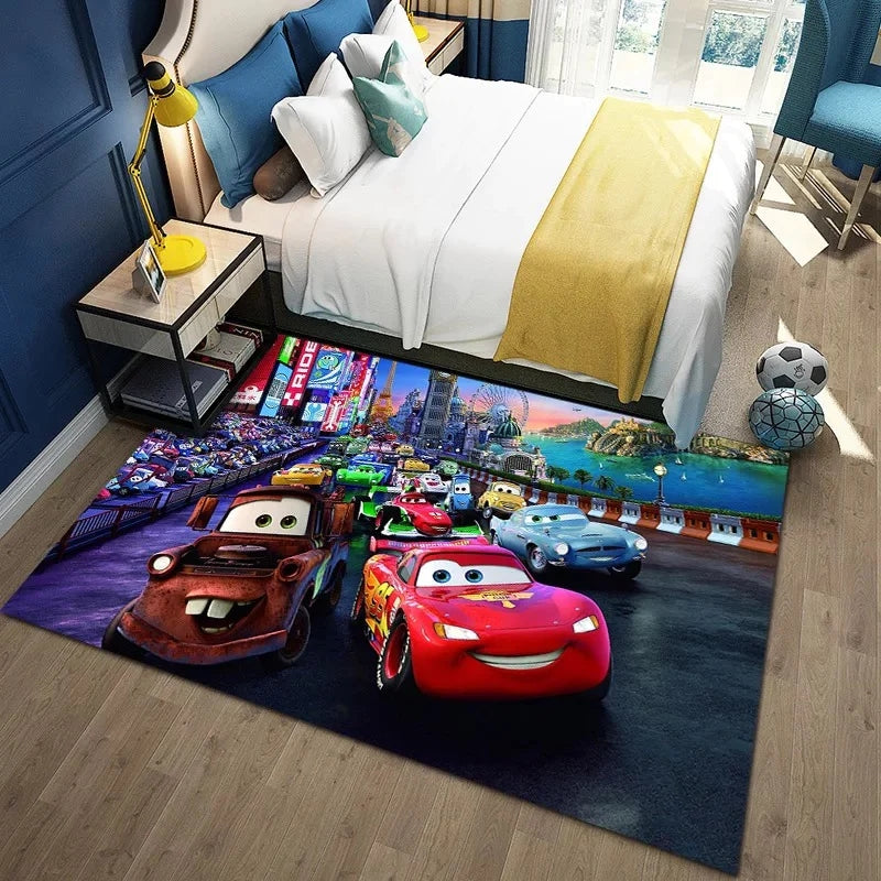 Movie Cars Lightning McQueen Carpet Living Room Bedroom Sofa Mat Door Rugs