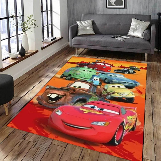 Movie Cars Lightning McQueen Carpet Living Room Bedroom Sofa Mat Door Rugs