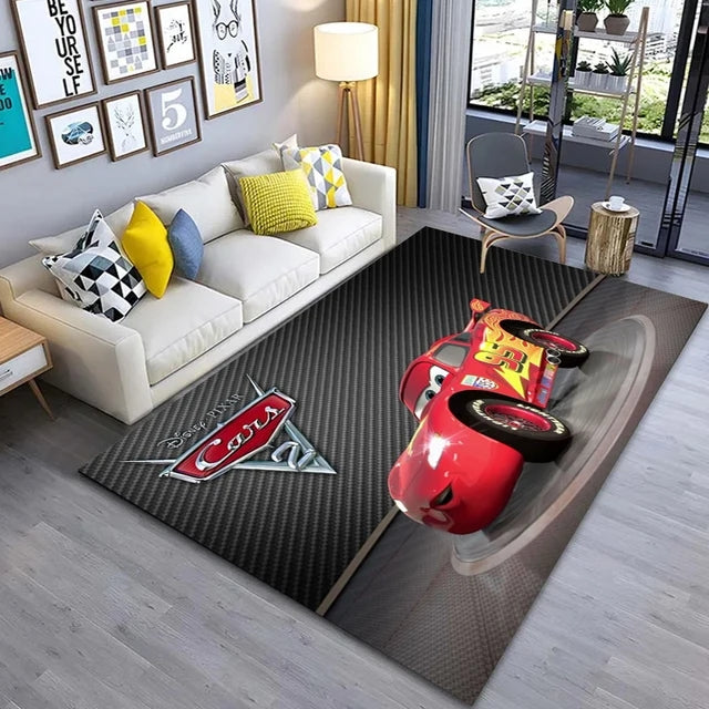 Movie Cars Lightning McQueen Carpet Living Room Bedroom Sofa Mat Door Rugs