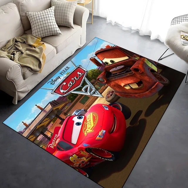 Movie Cars Lightning McQueen Carpet Living Room Bedroom Sofa Mat Door Rugs