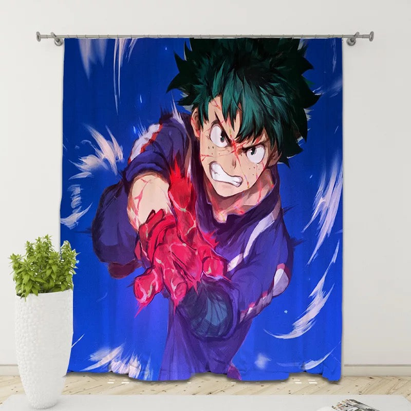 My Hero Academia Deku Midoriya Izuku  Blackout Curtain for Bedroom Window Treatment