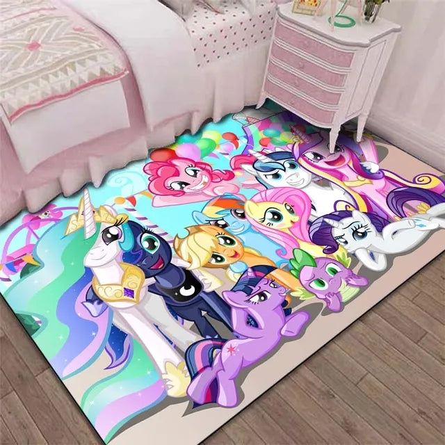 My Little Pony Graphic Carpet Living Room Bedroom Sofa Rug Door Mat Kitchen