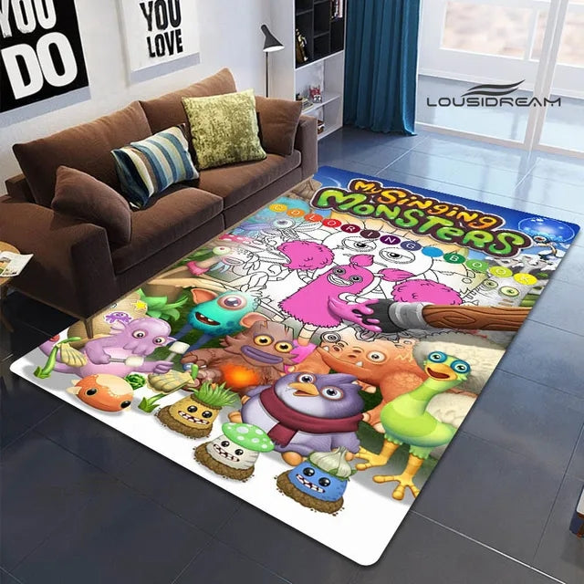 My Singing Monsters Cosplay Carpet Living Room Bedroom Sofa Rug Door Mat