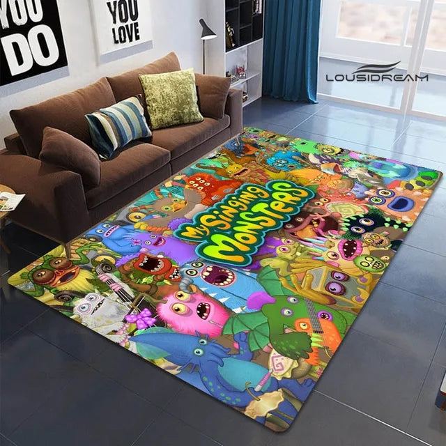 My Singing Monsters Cosplay Carpet Living Room Bedroom Sofa Rug Door Mat