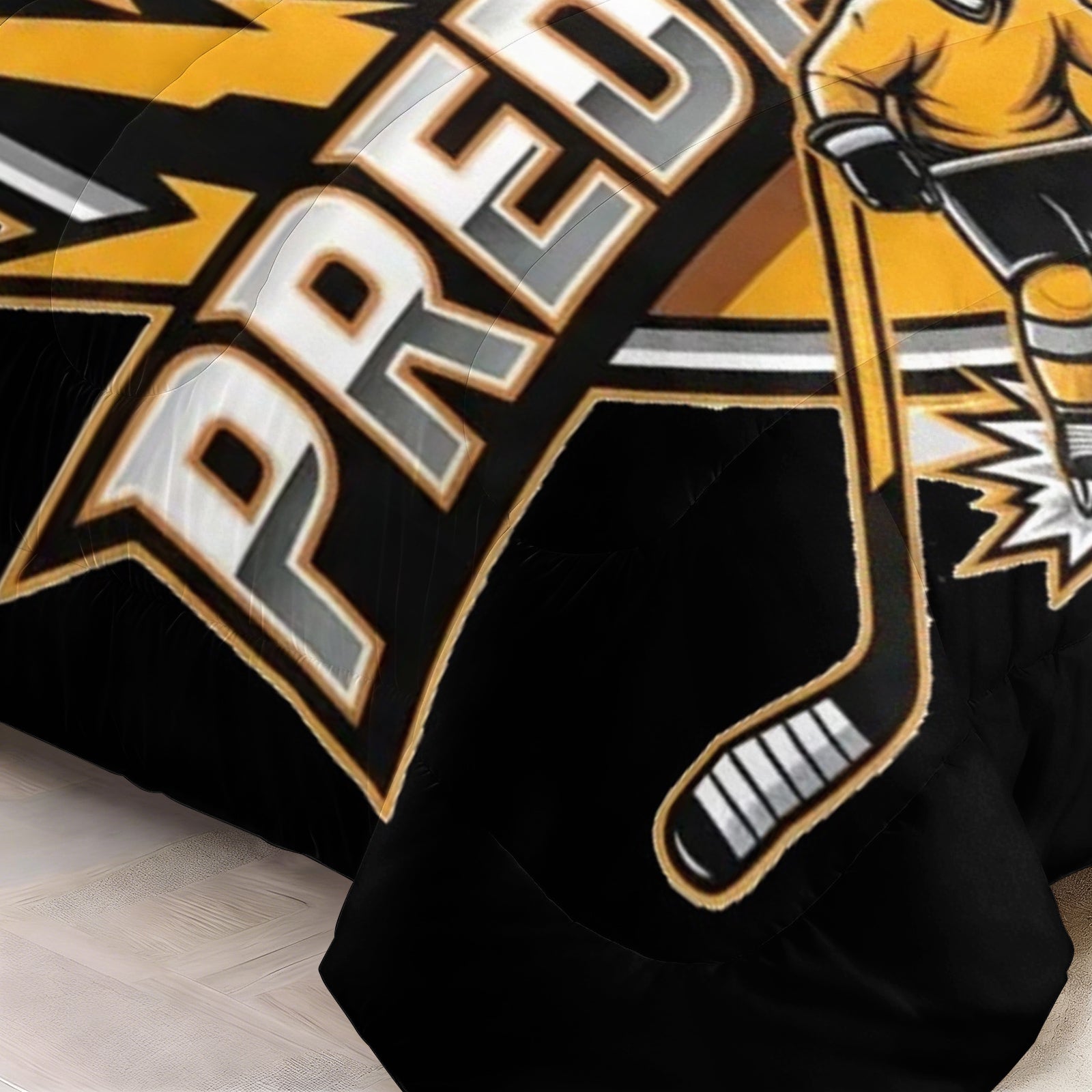 Nashville Predators Hockey League Comforter Pillowcase Sets Blanket All Season Reversible Quilted Duvet