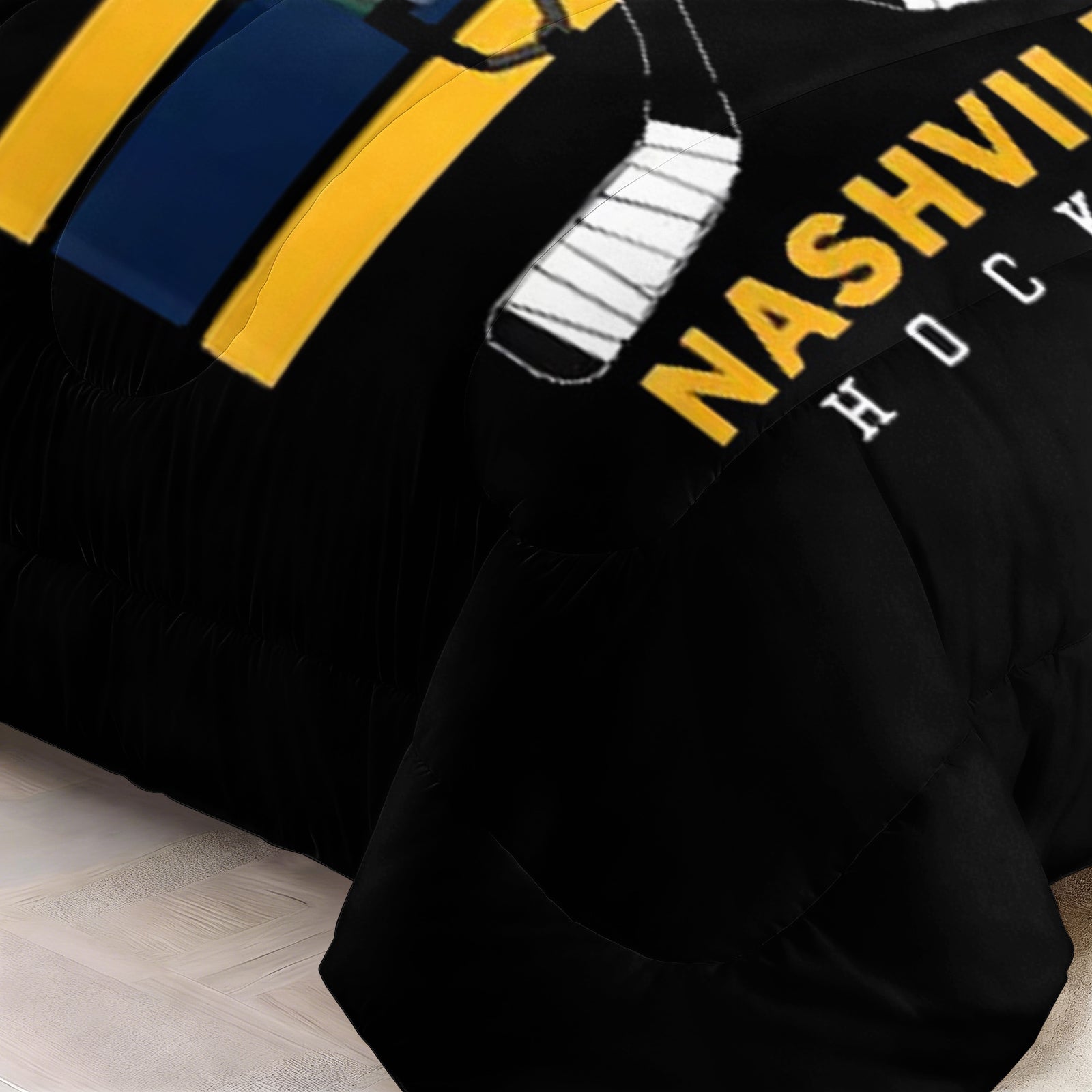 Nashville Predators Hockey League Comforter Pillowcase Sets Blanket All Season Reversible Quilted Duvet