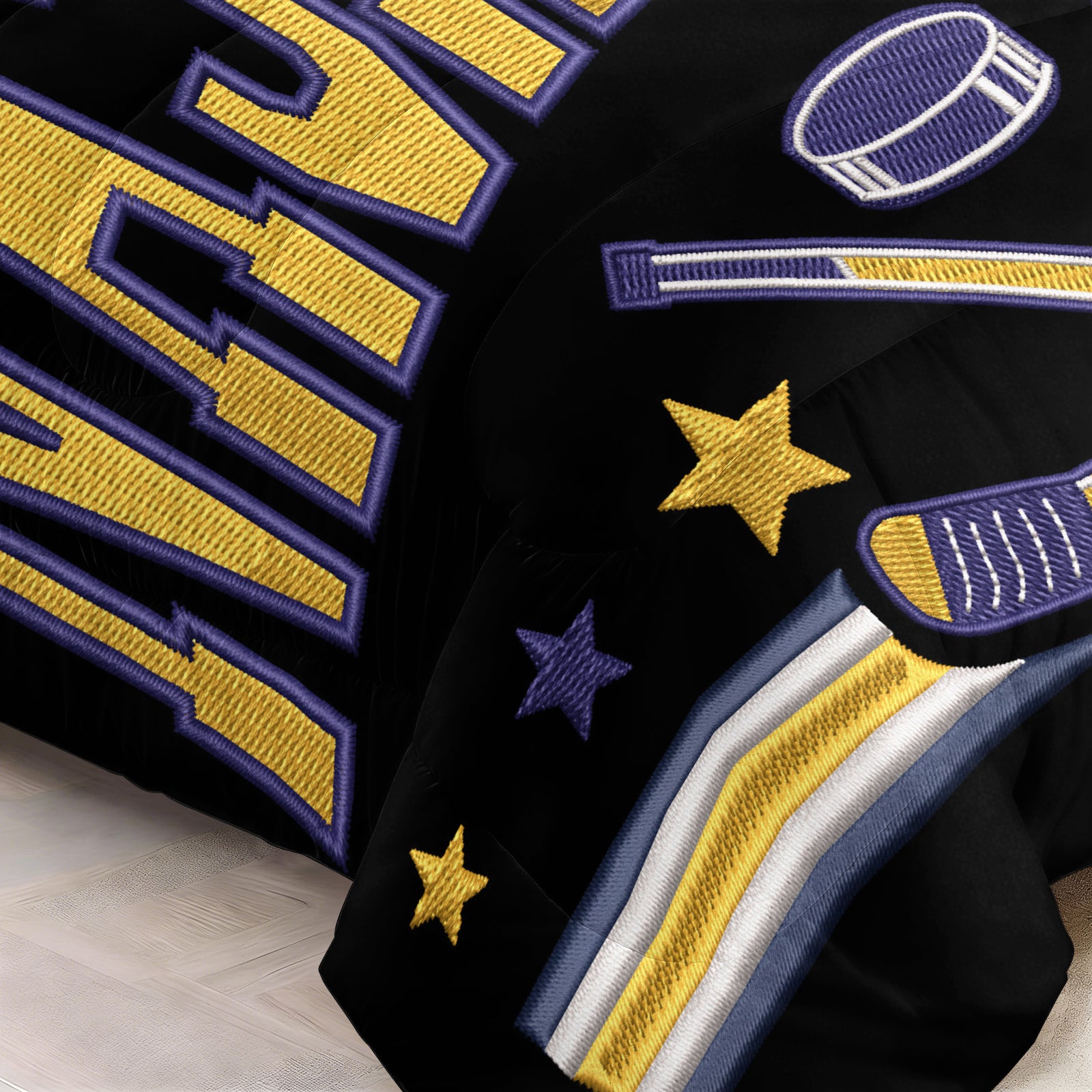 Nashville Predators Hockey League Comforter Pillowcase Sets Blanket All Season Reversible Quilted Duvet