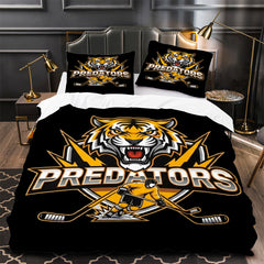 Nashville Predators Hockey Duvet Cover Quilt Case Pillowcase Bedding Set Without Filler