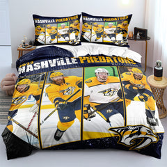 Nashville Predators Hockey League Duvet Cover Quilt Case Pillowcases