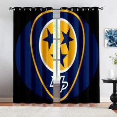 Nashville Predators Hockey League Blackout Curtains Drapes For Window Treatment Set