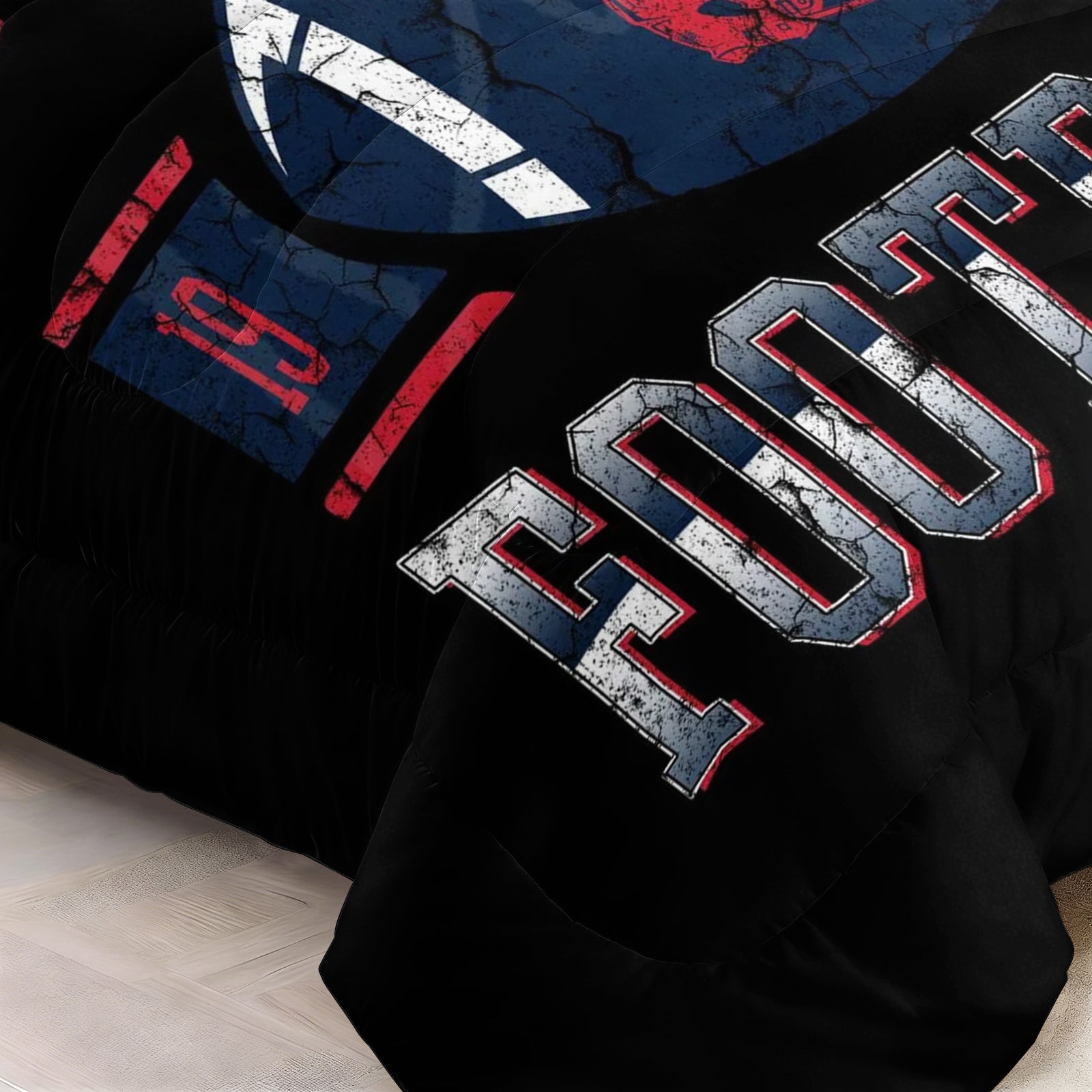 New England Patriots Comforter Pillowcase Sets Blanket All Season Reversible Quilted Duvet