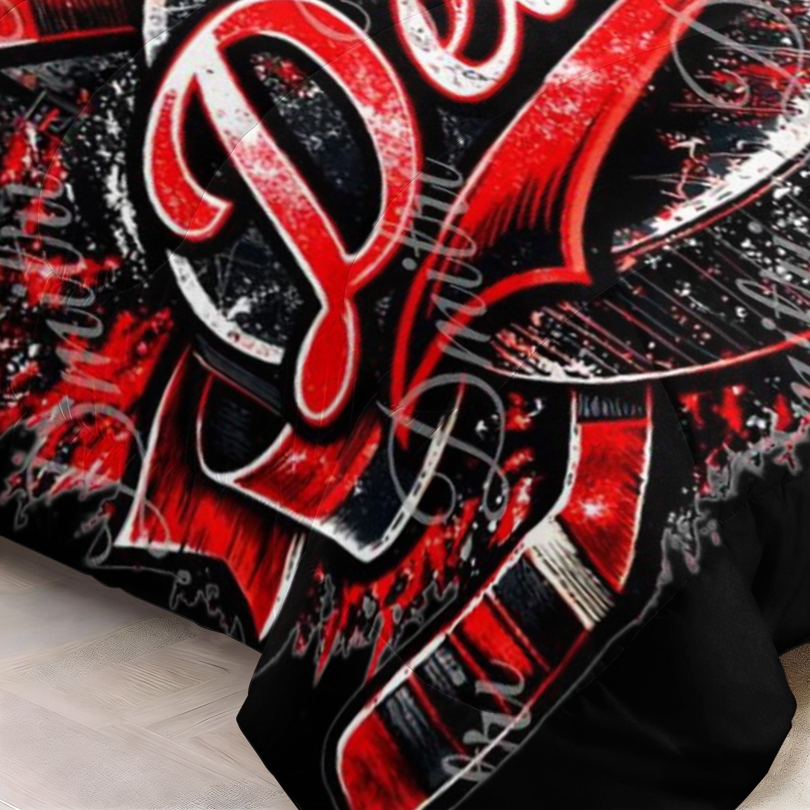New Jersey Devils Hockey League Comforter Pillowcase Sets Blanket All Season Reversible Quilted Duvet