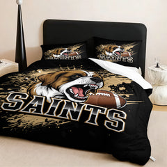 New Orleans Saints Comforter Pillowcase Sets Blanket All Season Reversible Quilted Duvet